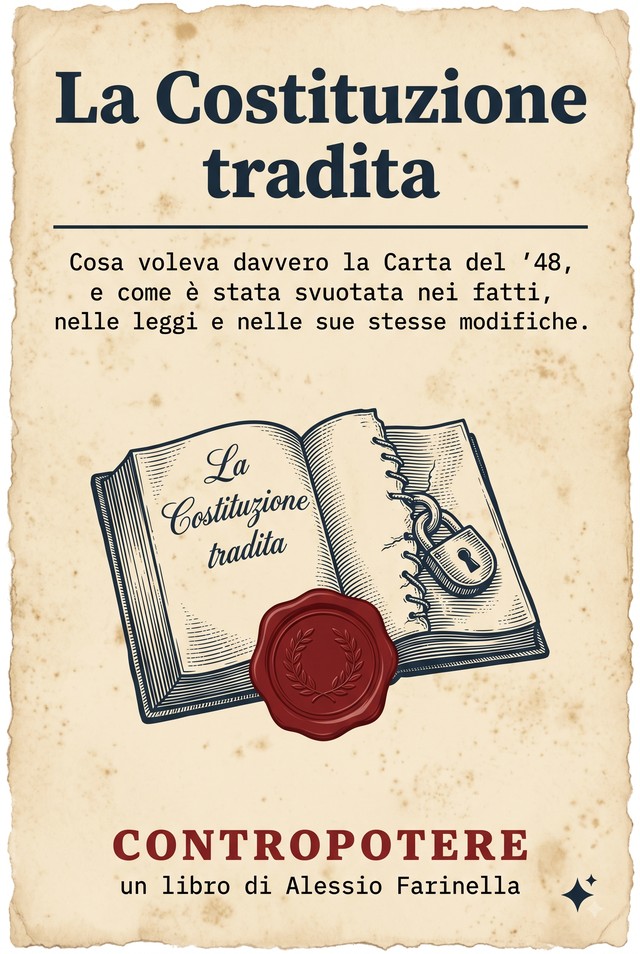 Copertina — La Costituzione tradita