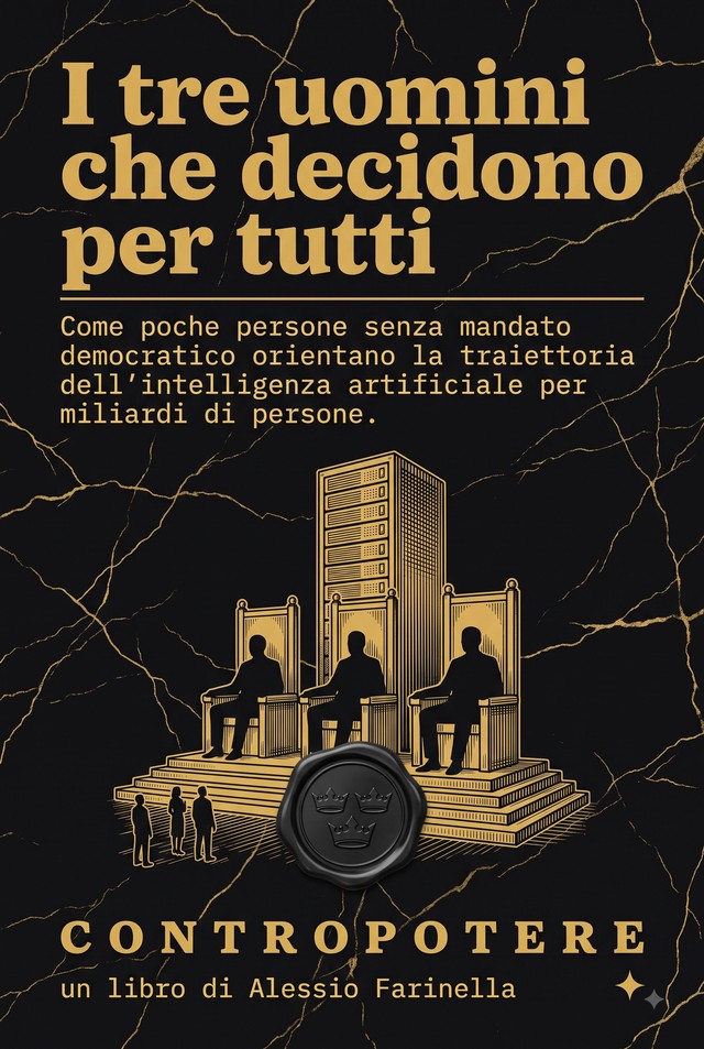 Copertina — I tre uomini che decidono per tutti